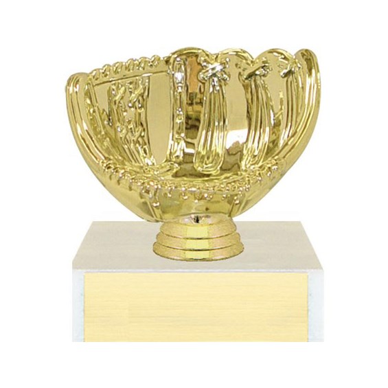 gold baseball mitt trophy