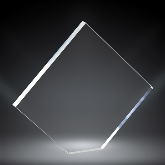 Clear diamond recognition awards with custom laser engraving for employee recognition