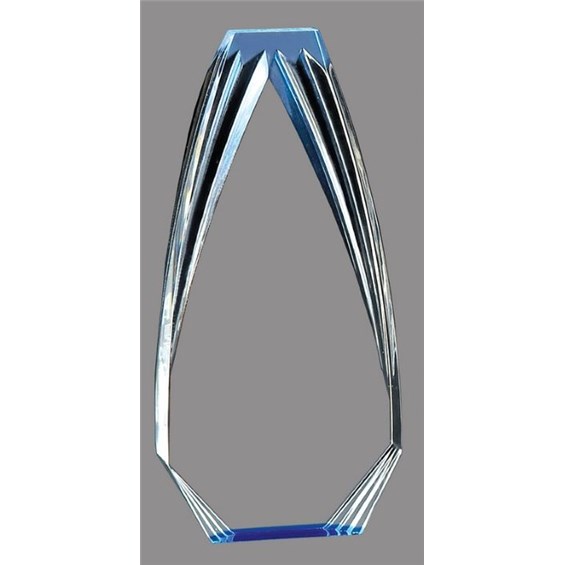 Acrylic recognition award with space for custom engraving