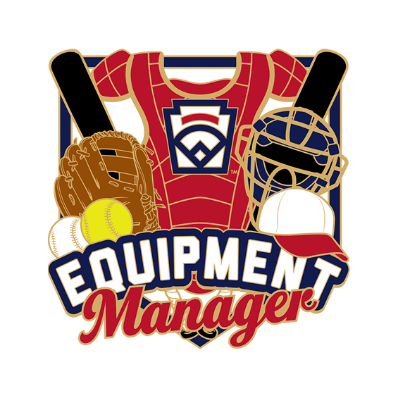 Little League Baseball Pin Series Equipment Manager New Logo