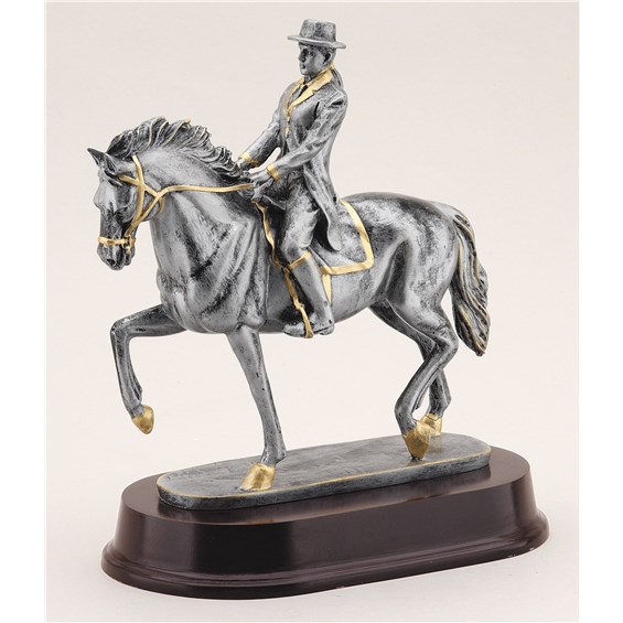 antique-action-resin-series-horse-english-riding