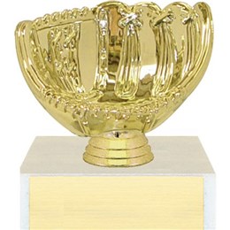 gold baseball mitt trophy