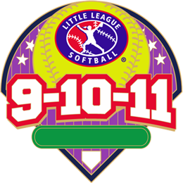 9-10-11 Year Old Softball Pin Series