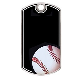Laser Engraved Black Beauty Dog Tag Baseball Wilson Trophy