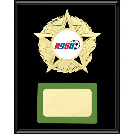 Football Plaque Award with Custom Logo