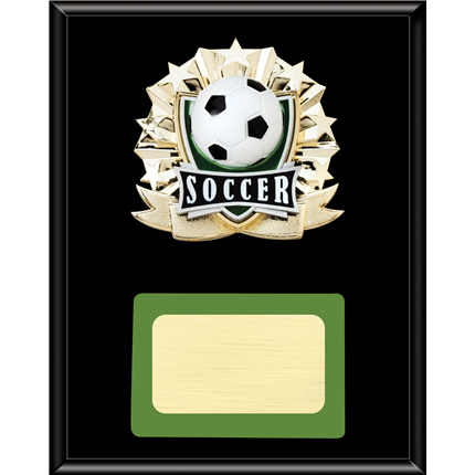 Soccer Plaque - 3-D Ball Emblem