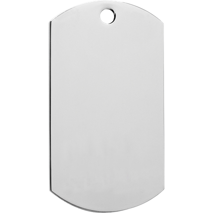 Chrome Dog Tag Series - Blank