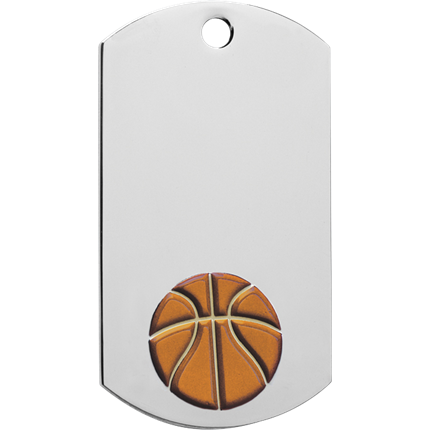 Chrome Dog Tag Series - Basketball