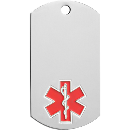 Chrome Dog Tag Series - Medical Alert