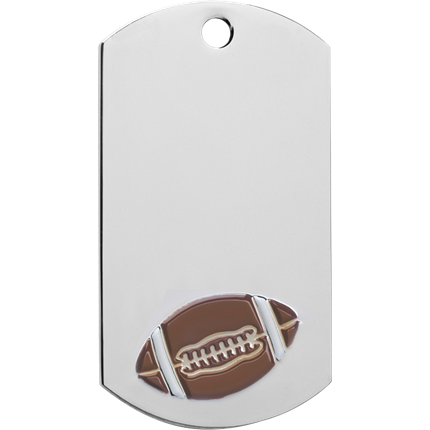 Chrome Dog Tag Series - Football