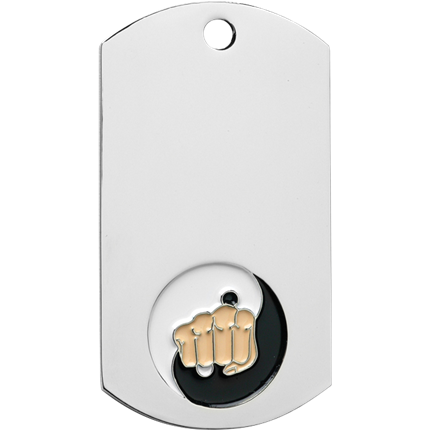 Chrome Dog Tag Series - Karate