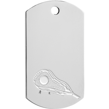 Chrome Dog Tag Series - Lacrosse