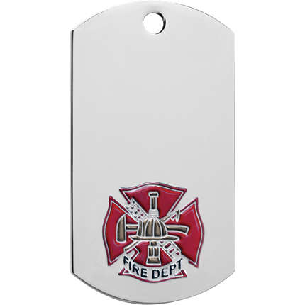 Chrome Dog Tag Series - Fire Dept.