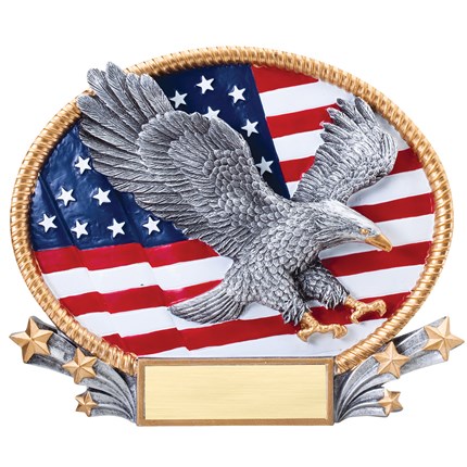3D POPOUT OVAL RESIN SERIES - EAGLE