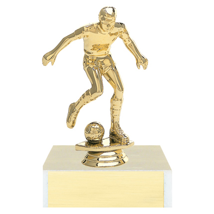 Soccer Trophy - Gold Boy Playing