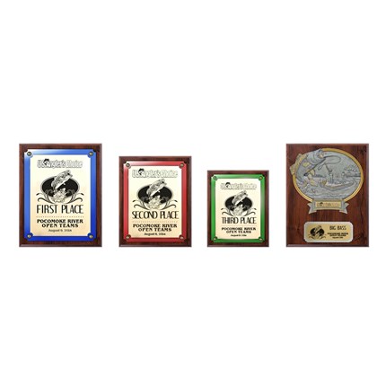 US Angler's Choice Plaque Series - Package 1 - Walnut
