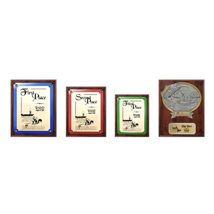 US Angler's Choice Plaque Series - Package 2 - Walnut