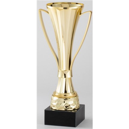 Contemporary Plastic Tall Cup Design Gold - 12