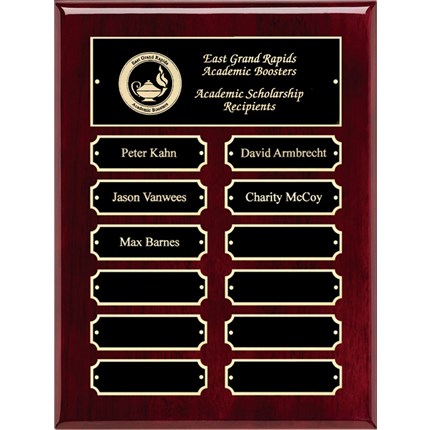 Rosewood High Gloss Finish Perpetual Plaque Series