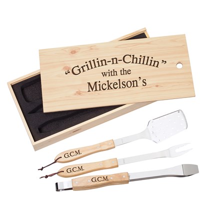 BBQ GIFT SET - BAMBOO