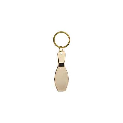 BRASS KEYCHAIN - BOWLING