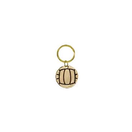 BRASS KEYCHAIN - VOLLEYBALL