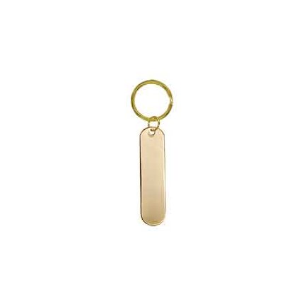 BRASS KEYCHAIN - ROUND CORNERS
