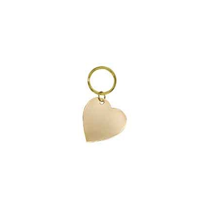BRASS KEYCHAIN - HEART