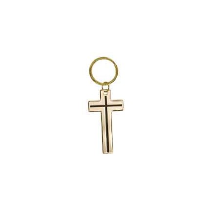 BRASS KEYCHAIN - CROSS
