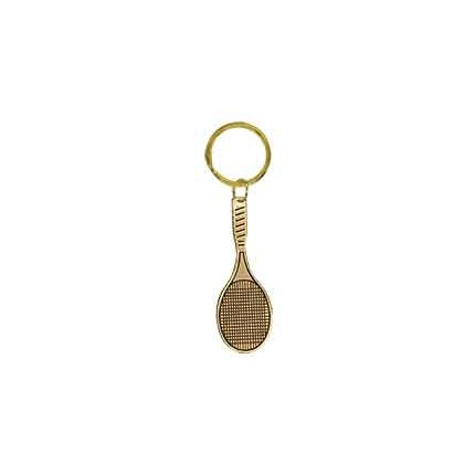 BRASS KEYCHAIN - TENNIS