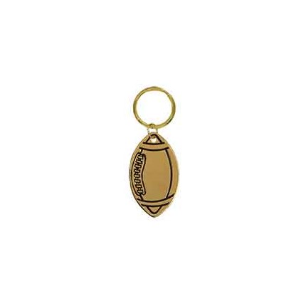 BRASS KEYCHAIN - FOOTBALL