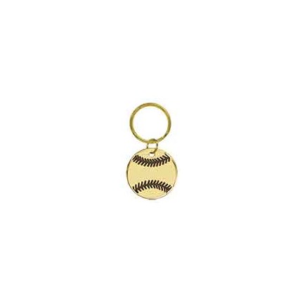 BRASS KEYCHAIN - BASEBALL