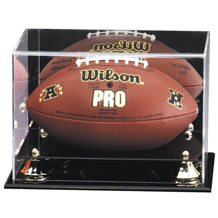 MIRRORED DISPLAY CASE - FOOTBALL