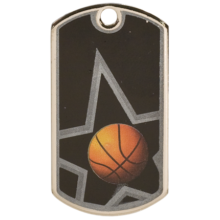 Star Dog Tags Series - Basketball