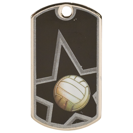 Star Dog Tags Series - Volleyball