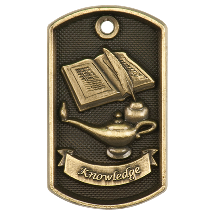 3d Dog Tags Series - Lamp Of Knowledge
