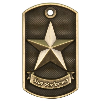 3d Dog Tags Series - Star Performer