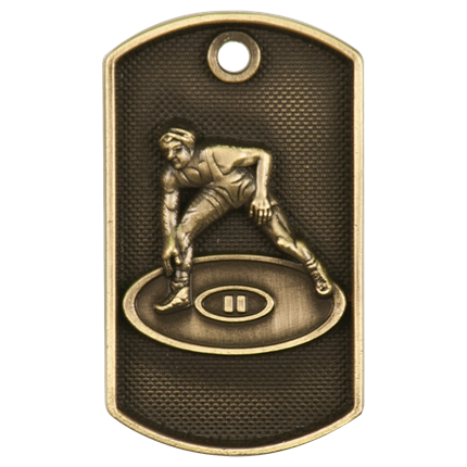 3d Dog Tags Series - Wrestling