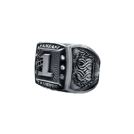 Championship Ring - Fantasy Champion - Silver