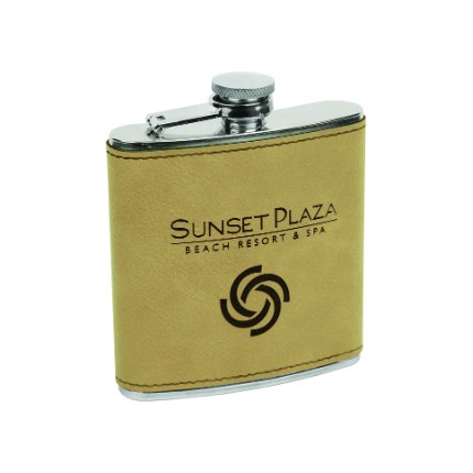 LASERABLE LEATHERETTE ITEMS - FLASK