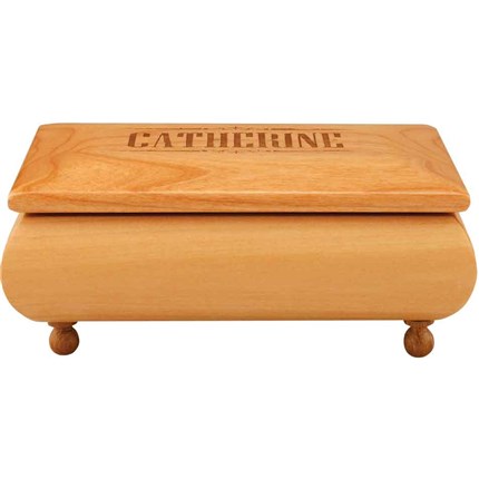 RED ALDER GIFT BOXES - WITH BROWN VELVET LINING