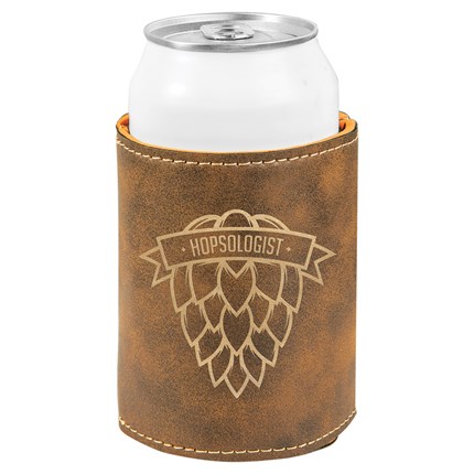 Laserable Leatherette Beverage Holder