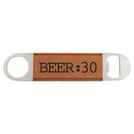 Rawhide Laserable Leatherette Bottle Opener