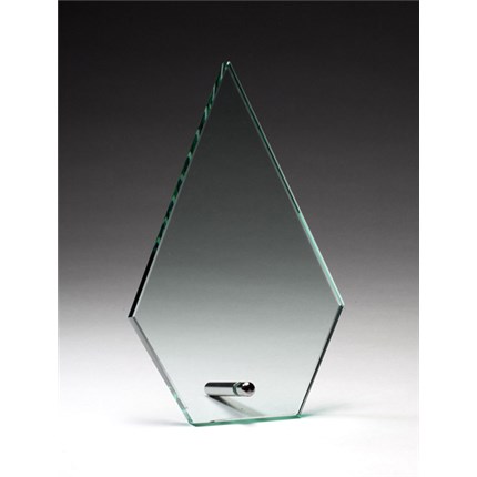 GLASS PIN AWARD - CLEAR ARROWHEAD
