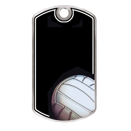 LASER ENGRAVED BLACK BEAUTY DOG TAG - VOLLEYBALL