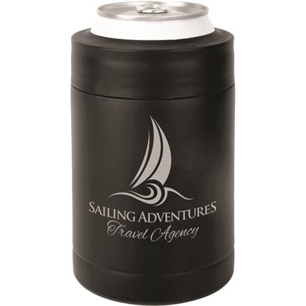 BLACK LASERABLE BEVERAGE HOLDER