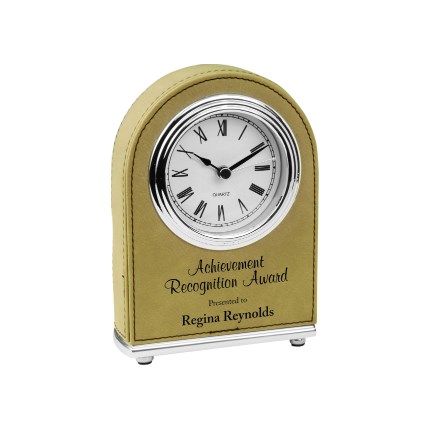 LASERABLE LEATHERETTE ITEMS - CLOCK