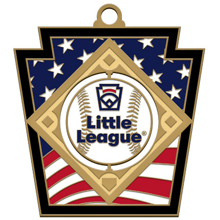 LLM106 Little League Medal Series -Baseball Spinner