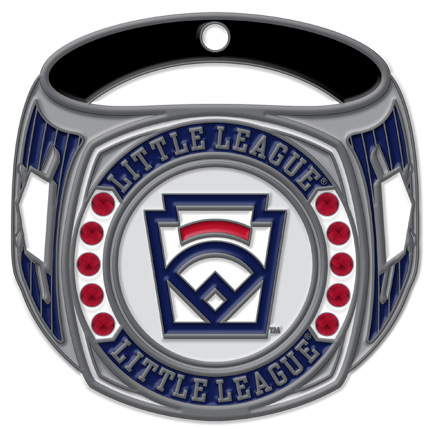 Little League Ring Series Medal - Antique Silver 3