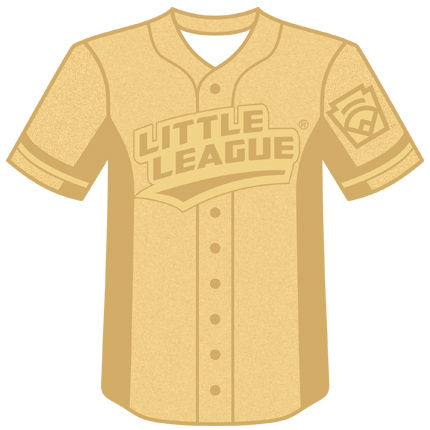 Little League Pin Jersey Medal Gold